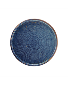 Terra Porcelain Aqua Blue Low Presentation Plate 25cm
