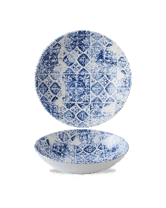 The Maker's Collection Porto Blue Coupe Bowl 18.2cm 7¼" 42.6cl 15oz