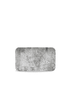 Dudson Makers Collection Urban Grey Organic Rectangular Plate 10.6X6.3" Box 12