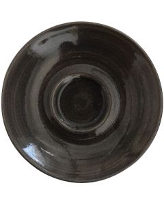 Iron Black Saucer 6.25" (Fits Cappuccino Cups & Mugs)