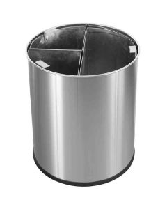 Stainless Steel Waste Bin 13 Litre (3 Section)