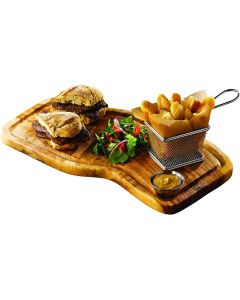 Olive Wood Serving Board w/ Groove