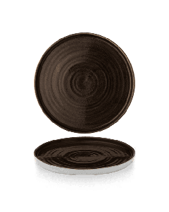 Stonecast Patina Iron Black  Walled Plate 10 2/8" Box 6