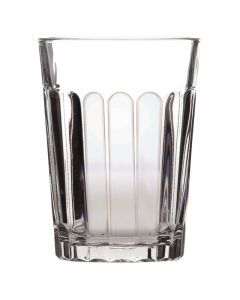 Paneled Beer Glass 7oz Lined @ 1/3 Pint CE