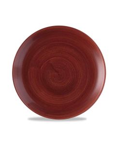 Churchill Super Vitrified Stonecast Patina Coupe Plate - Red Rust - 26 Inch