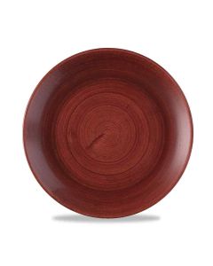Churchill Super Vitrified Stonecast Patina Coupe Plate - Red Rust - 21.7 Inch