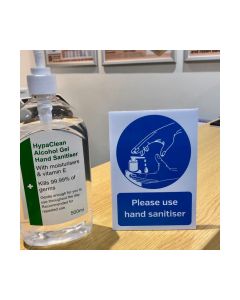 Please Use Hand Sanitiser Provided Countertop Freestanding Notice