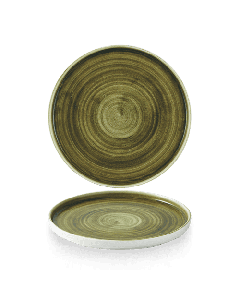Stonecast Plume Green  Walled Plate 10 2/8" Box 6