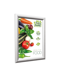 SILVER 25mm Profile Snap Poster Frames - Single