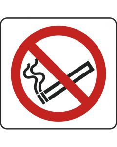 No Smoking Symbol Sign - Window Sticker Vinyl