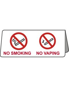No Smoking & No Vaping Tent Table Notice