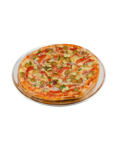 Genware Alum. Flat Wide Rim Pizza Pan 12"