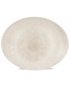 Churchill Raku Oval Plate 12.5" Agate Grey