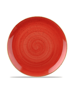Churchill Stonecast Coupe Plate 10.25" Berry Red