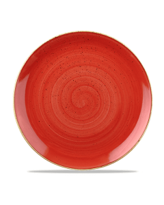 Churchill Stonecast Coupe Plate 11.25" Berry Red