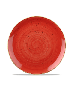 Churchill Stonecast Coupe Plate 8.67" Berry Red