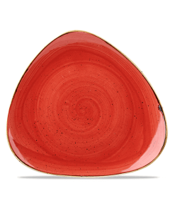 Churchill Stonecast Triangle Plate 12.25" Berry Red