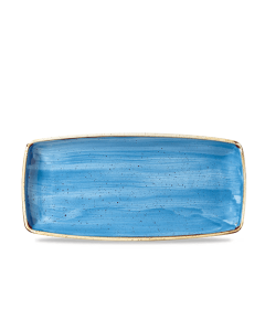 Churchill Stonecast Oblong Plate 11.75" Cornflower Blue