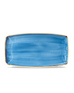 Churchill Stonecast Oblong Plate 14" Cornflower Blue