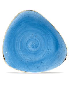 Churchill Stonecast Triangle Plate 12.25" Cornflower Blue