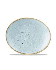 Churchill Stonecast Oval Plate 7.75" Duck Egg Blue