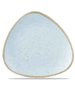 Churchill Stonecast Triangle Plate 12.25" Duck Egg Blue