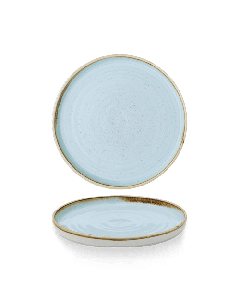 Stonecast Duck Egg  Walled Plate 8.67" Box 6
