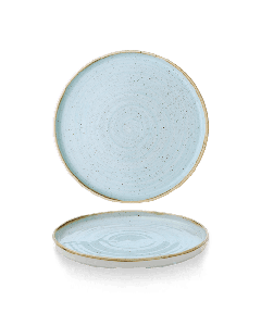 Stonecast Duck Egg  Walled Plate 10 2/8" Box 6