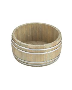 Short Miniature Wooden Barrel