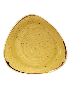 Churchill Stonecast Triangle Plate 7.75" Mustard Yellow
