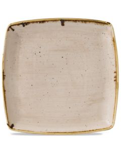 Churchill Stonecast Deep Square Plate 10.5" Nutmeg Cream