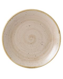 Churchill Stonecast Coupe Plate 10.25" Nutmeg Cream