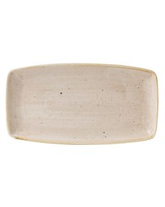 Churchill Stonecast Oblong Plate 14" x 7.25" Nutmeg Cream