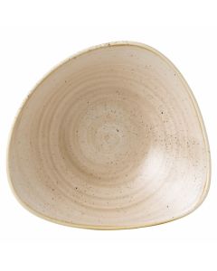 Churchill Stonecast Triangle Bowl 9.25" Nutmeg Cream