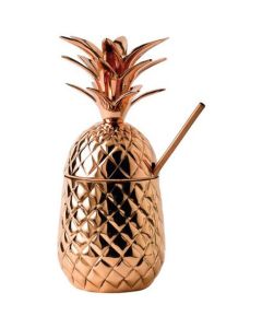 Solid Copper Pineapple with Hollow Stirrer 23oz