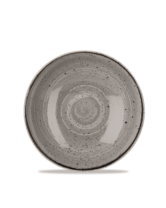 Churchill Stonecast Coupe Bowl 7.25" Peppercorn Grey