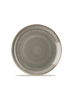 Churchill Stonecast Coupe Plate 6.5" Peppercorn Grey