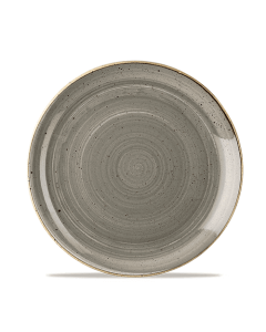 Churchill Stonecast Coupe Plate 8.67" Peppercorn Grey