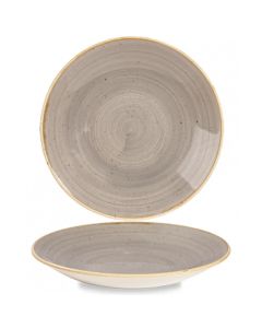 Churchill Stonecast Deep Coupe Plate 11" Peppercorn Grey