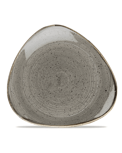 Churchill Stonecast Triangle Plate 10.5" Peppercorn Grey
