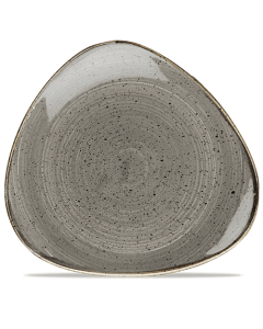 Churchill Stonecast Triangle Plate 12.25" Peppercorn Grey