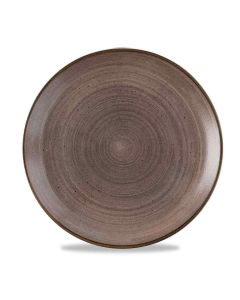 Stonecast Raw Coupe Plate - Brown 28.8cm