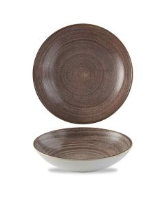 Stonecast Raw Coupe Bowl - Brown 24.8cm