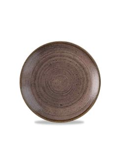 Stonecast Raw Coupe Plate - Brown 16.5cm