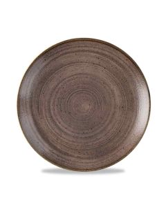 Stonecast Raw Coupe Plate - Brown 21.7cm