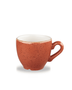 Churchill Stonecast Espresso Cup 3.5oz Spiced Orange