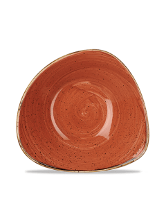Churchill Stonecast Triangle Bowl 9.25" Spiced Orange