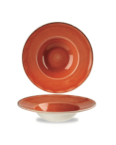 Churchill Stonecast Wide Rim Bowl 9.5" Spiced Orange