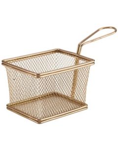 Copper Serving Fry Baskets Rectangular