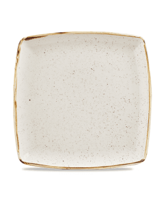 Churchill Stonecast Square Plate 10.5" Barley White